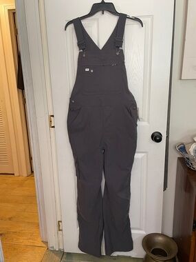 Duluth Trading Co Dark Gray Women's Gardening Bib Overalls. Size Sx33